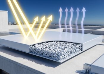Nanomaterial do CSIC fica até 12,9 °C mais frio sob o Sol sem gastar eletricidade