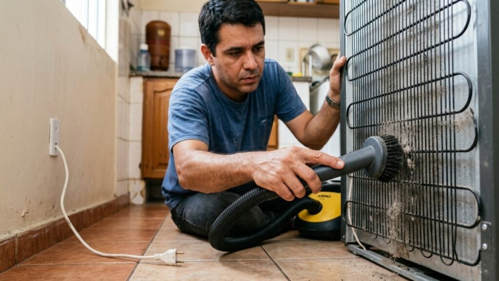 Como limpar a serpentina da geladeira e reduzir a conta de luz