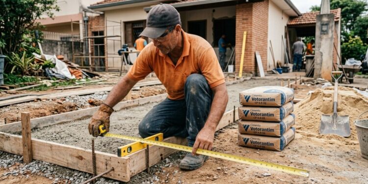 Como calcular quantos sacos de cimento e areia você precisa para fazer uma calçada de 20 metros quadrados: a proporção muda conforme a espessura, o tipo de solo e se o piso vai receber carro ou só pedestre