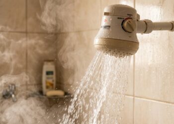 O chuveiro elétrico ligado por 8 minutos a 7.500 watts gasta o equivalente a deixar 75 lâmpadas LED acesas por 1 hora e reduzir o banho para 5 minutos economiza o suficiente para pagar o botijão de gás todo mês