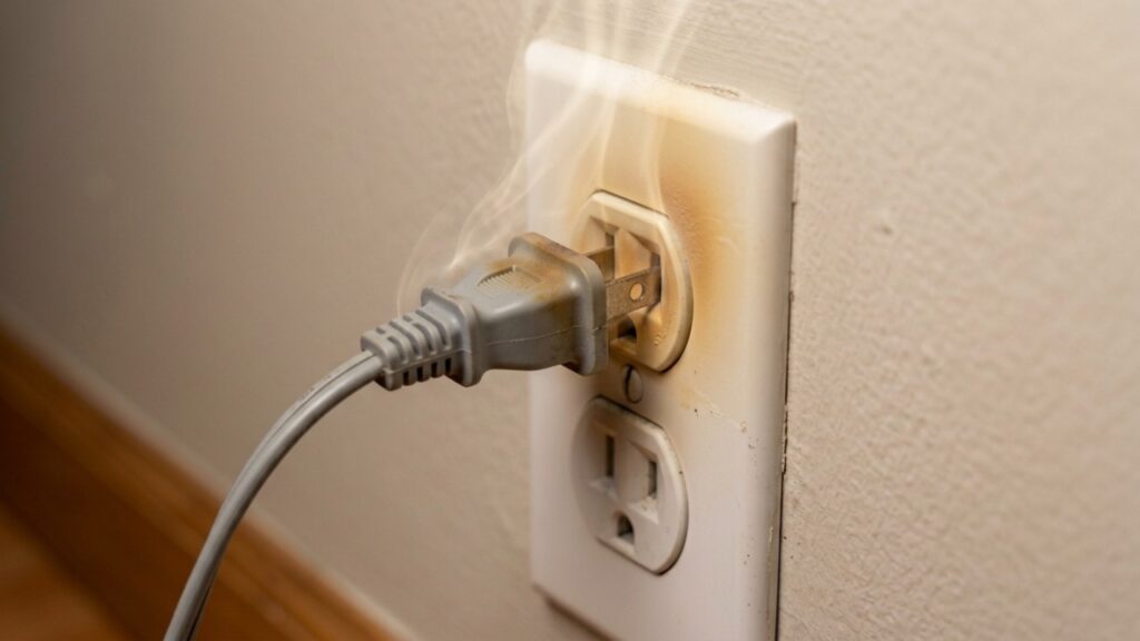 Por que a tomada esquenta com o carregador do celular plugado mesmo sem o celular conectado: o transformador consome energia em vazio e o risco aparece quando a potência do carregador não condiz com a fiação