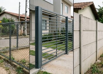 Qual a melhor cerca para terreno: alambrado, gradil ou muro pré-moldado? O custo por metro linear, a durabilidade e o que cada opção diz sobre a segurança real do perímetro