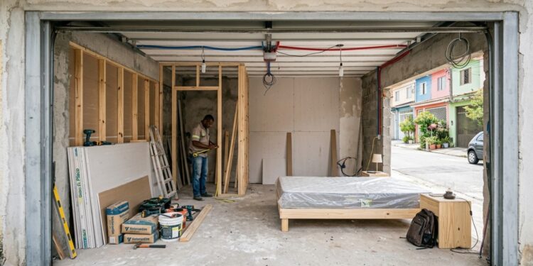 Quanto custa transformar uma garagem de 15 m² em um quarto com banheiro e quanto isso valoriza o imóvel segundo corretores