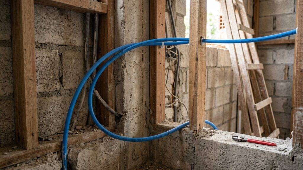 Adeus, cano de PVC aparente no banheiro: a tubulação PEX flexível que dispensa cola, solda e quase não vaza, e por que encanadores já preferem para reforma
