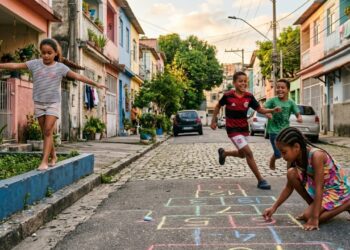 O risco invisível nas brincadeiras de rua que pode ensinar crianças a enfrentar o medo