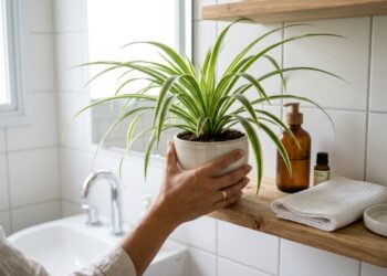 A planta que as avós colocavam no banheiro sem janela não era decoração: clorofito absorve formaldeído do ar e a NASA incluiu na lista de purificadoras em 1989