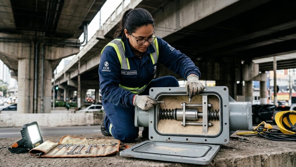 Engenheiros testam amortecedor que troca óleo por areia e pode proteger prédios e pontes por um custo menor