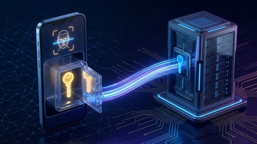 A senha começa a perder espaço para a passkey, o login que usa rosto ou digital sem entregar um segredo ao site