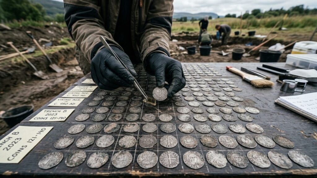 Maior tesouro de moedas vikings da Noruega é encontrado em um campo e reúne mais de 3.150 peças de prata