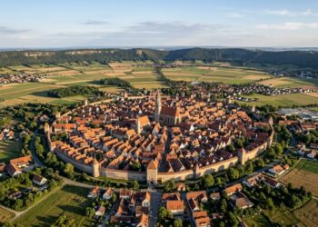A cidade medieval construída dentro de uma cratera onde até as paredes possuem diamantes