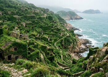 A vila chinesa que já teve mais de 3 mil moradores e hoje desaparece sob uma floresta de trepadeiras