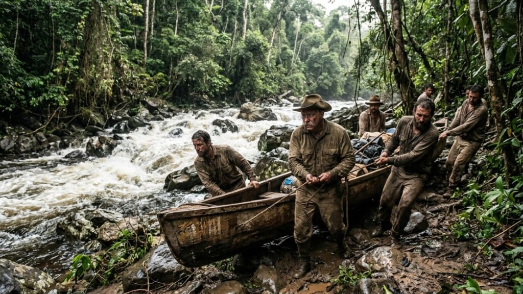 Um ex-presidente dos Estados Unidos entrou na Amazônia com Marechal Rondon para descobrir onde terminava um rio praticamente desconhecido, a expedição enfrentou fome, doenças e mortes e Roosevelt terminou tão doente que chegou perto de não sair vivo da floresta