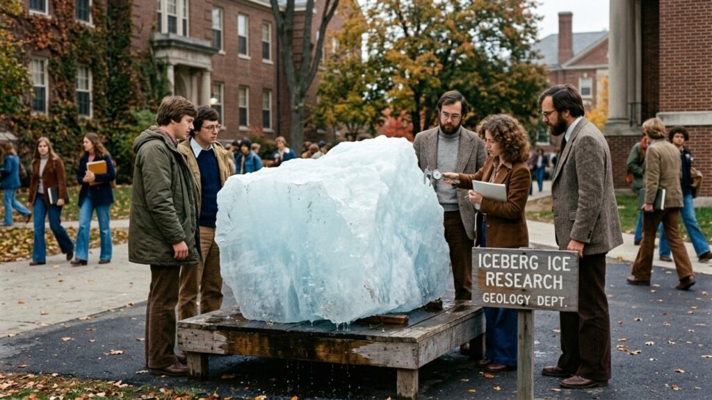 Em 1977, um príncipe saudita mandou transportar de helicóptero, avião e caminhão refrigerado um bloco de gelo para testar se poderiam levar icebergs ao deserto