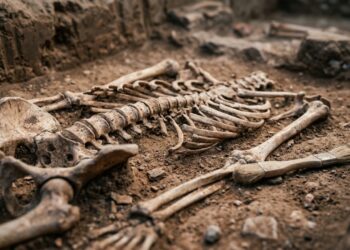 Martin Furholt, arqueólogo, mostra que os esqueletos sem cabeça de Vráble não provam um massacre, mas revelam práticas sociais de agricultores de 7 mil anos