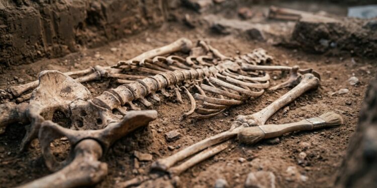 Martin Furholt, arqueólogo, mostra que os esqueletos sem cabeça de Vráble não provam um massacre, mas revelam práticas sociais de agricultores de 7 mil anos
