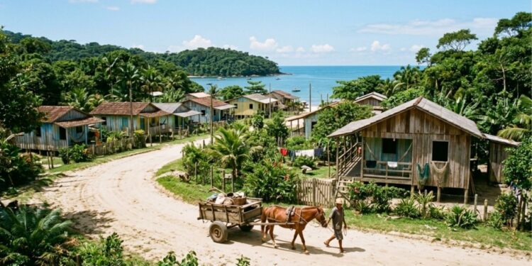 A ilha do litoral brasileiro onde carros são proibidos, a energia chega por cabo submarino e o transporte é feito por carroça