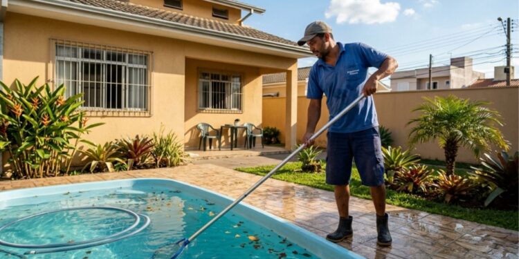 Piscineiro que atende 30 casas por semana afirma que a água fica verde por excesso de cloro, e não por falta, e explica a ordem certa de aplicar cada produto