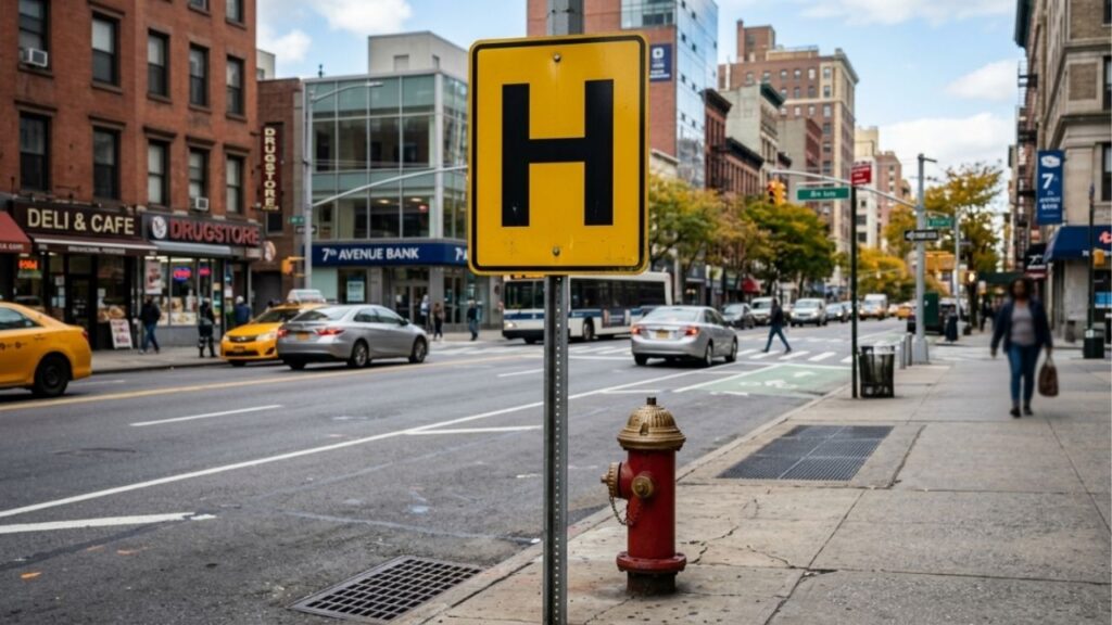 O que significa a placa de trânsito com a letra H em fundo amarelo e por que ela é importante?