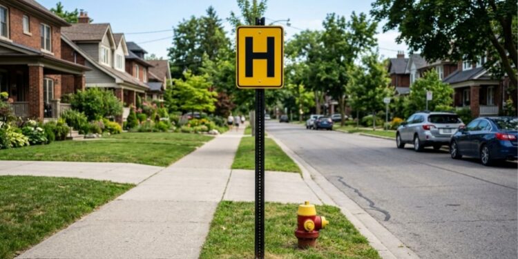 O que significa a placa de trânsito com a letra H em fundo amarelo e por que ela é importante?