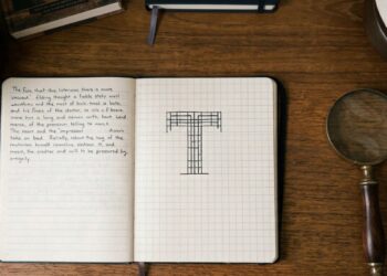 O que sua caligrafia revela: o significado oculto do traço na letra “T” mais acima.