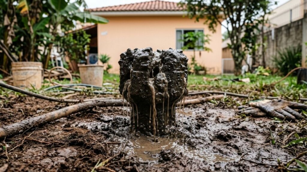 Poceiro que fura poço artesiano no interior há 30 anos reconhece a profundidade da água pelo tipo de barro que sobe na broca e explica por que o vizinho que furou 40 metros encontrou água e quem furou 80 metros ao lado não encontrou nada