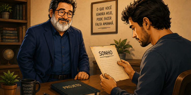 Mário Sérgio Cortella, filósofo brasileiro: "A tragédia não é quando um homem morre, a tragédia é o que morre dentro de um homem quando ele está vivo" — a reflexão que incomoda quem já desistiu de um sonho, engavetou um projeto ou parou de tentar porque convenceram que não valia a pena