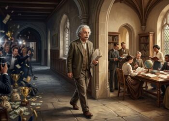 Citação do dia, com Albert Einstein: “Não tente se tornar um homem de sucesso, mas sim um homem de valor” — a frase que redefine o que é vencer na vida