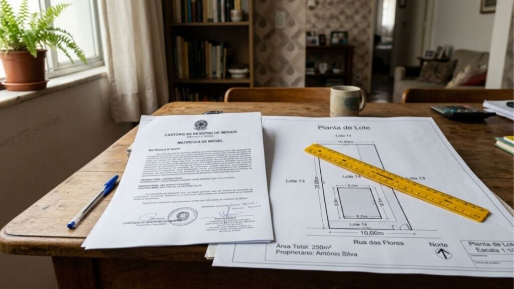 Funcionário de cartório de registro de imóveis explica por que um muro construído 10 cm do lado errado pode travar a venda de uma casa décadas depois, e o documento que ninguém pede antes de reformar