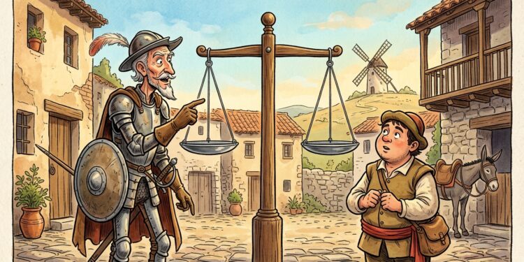 A magistral lição de Dom Quixote para Sancho Pança sobre justiça: "Não deixe que sua própria paixão o cegue na causa dos outros."