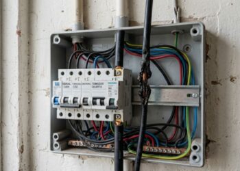 Eletricista que refaz quadro de luz repete sempre o mesmo alerta: chuveiro de 7.500 watts pede fio de 6 milímetros quadrados e disjuntor de 32 ampères, tomada comum exige 2,5 no mínimo, a iluminação fica com a bitola menor, e o fio fino é o que começa o incêndio