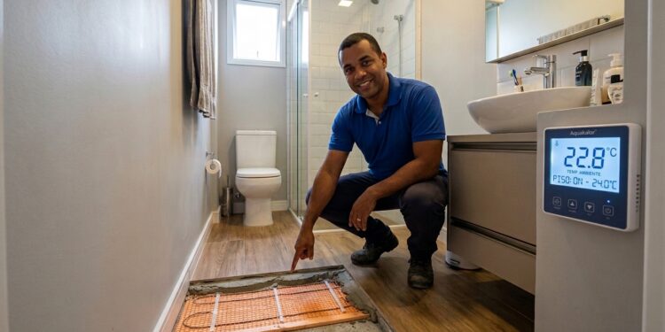 Piso aquecido em banheiro de 4 m² custa até R$ 3.500 e acrescenta cerca de R$ 15 a R$ 45 por mês
