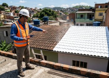Engenheiros calculam: pintar o telhado de branco reduz até 30% do calor dentro de casa, mas há dois erros na aplicação que anulam todo o efeito