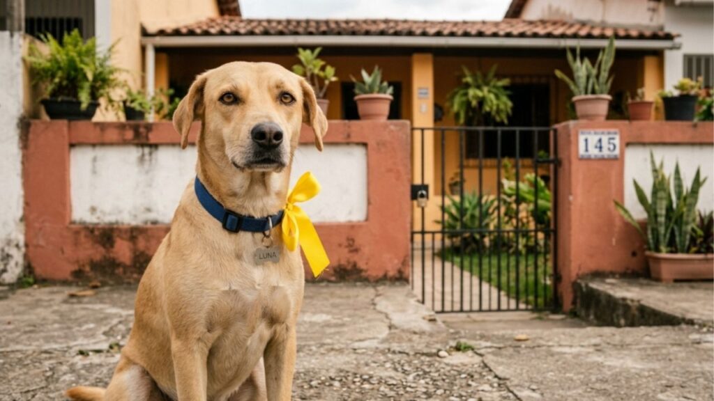 Fita amarela presa à coleira do cachorro: o que esse sinal quer dizer e qual deve ser a atitude de quem encontra o animal