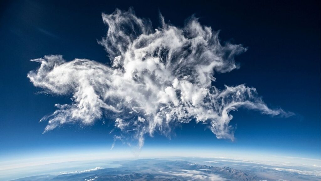 Em 1962, a NASA carregou 22.900 galões de água em um foguete Saturno I e explodiu deliberadamente o recipiente a 65 milhas acima da Terra para estudar o comportamento da água na alta atmosfera