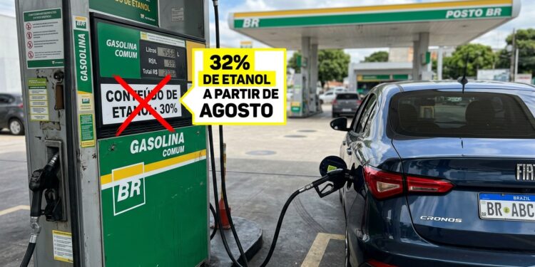 Adeus, gasolina com 30% de etanol: o conselho de política energética aprovou a mistura de 32% por 180 dias, o país deixa de importar cerca de 900 milhões de litros por ano, e a nova composição chega às bombas em agosto