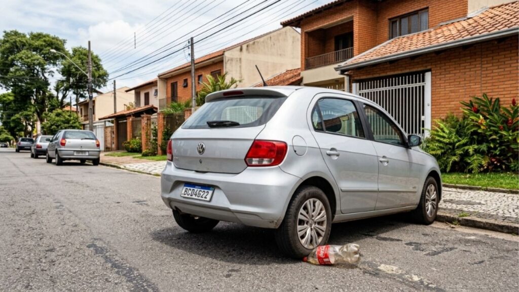 O que significa encontrar uma garrafa de plástico na roda do carro e por que é fundamental saber como agir