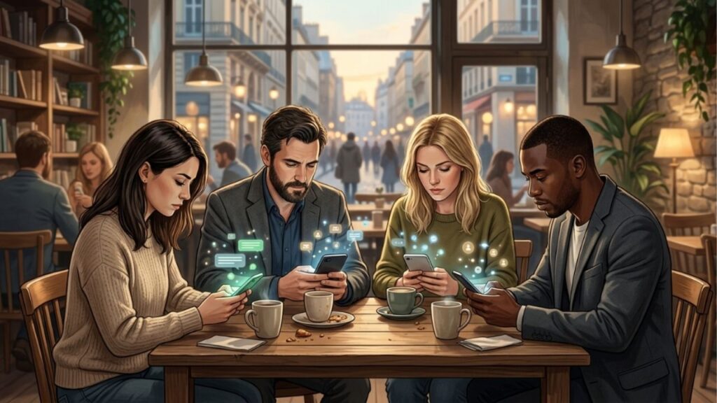 Luiz Felipe Pondé, brasileiro: “O nosso lindo e enorme mundo de hoje morre de intenso pânico perante qualquer silêncio íntimo e preenche todos os segundos longos da sua vazia vida no celular com ruídos puramente e totalmente inúteis” — a reflexão que descreve bastante bem as fortes amizades fraternas encerradas bem antes da real fala só pelo terrível eco contínuo de grupo no WhatsApp