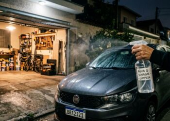 Borrifar vinagre no para-brisa do carro: para que serve o truque e em quais dias ele realmente faz diferença