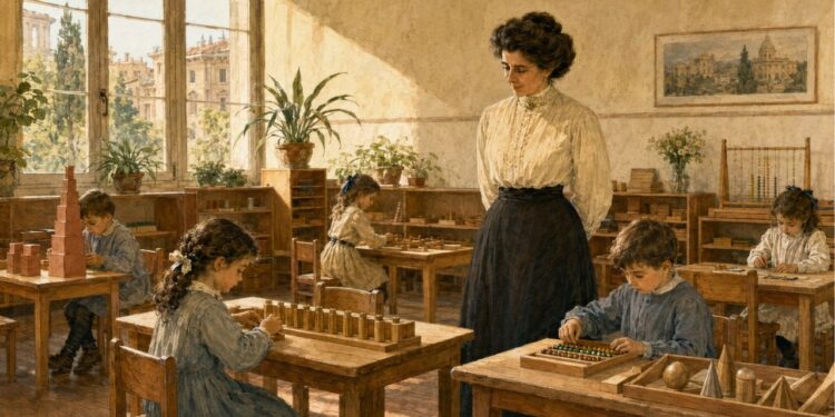 Maria Montessori, educadora italiana: “A maior indicação de sucesso de um professor é poder dizer: as crianças estão trabalhando como se eu não existisse”