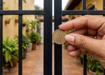 Serralheiro que instala grade e portão há 25 anos diz que o erro que mais enfraquece a estrutura não é a solda, é o prumo e mostra o teste da moeda de 10 centavos que qualquer pessoa faz no batente antes de pagar o serviço