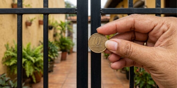 Serralheiro que instala grade e portão há 25 anos diz que o erro que mais enfraquece a estrutura não é a solda, é o prumo e mostra o teste da moeda de 10 centavos que qualquer pessoa faz no batente antes de pagar o serviço