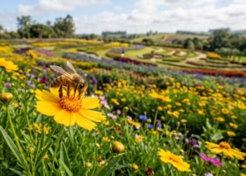 Para produzir meio quilo de mel, as abelhas de uma colmeia podem visitar cerca de dois milhões de flores e percorrer mais de 80.000 quilômetros, uma distância equivalente a dar mais de duas voltas ao redor da Terra