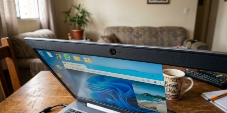 Para que serve aquele furinho ao lado da câmera do notebook que ninguém nunca usa?