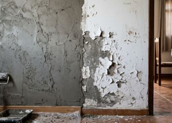 Pedreiro que reboca há 30 anos avisa: parede que descasca depois de dois meses não é culpa da tinta, é do reboco liberado para pintura antes dos 28 dias de cura, e ele ensina o teste do papel-toalha que revela a hora certa