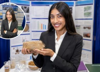Uma estudante de 18 anos transformou resíduo de juta numa esponja que captura o veneno de pneu que vem matando salmões, mediu a remoção em laboratório, e chegou a um custo 98% menor e a um gasto 85% menor de energia que o mercado