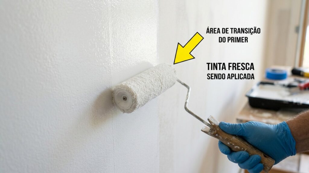 Pintor revela por que um remendo perfeito pode reaparecer como uma mancha de brilho depois que a tinta seca