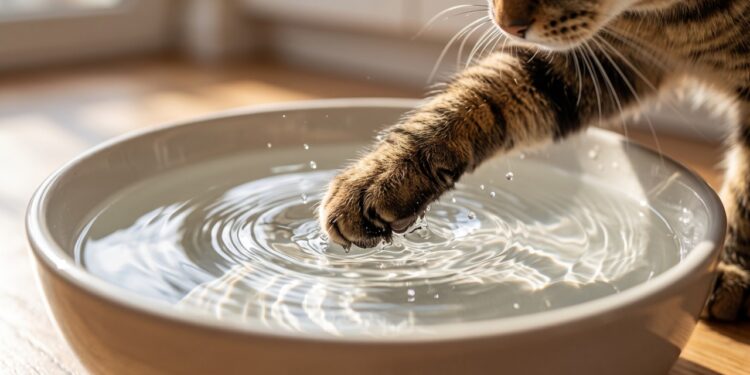 Veterinários explicam por que o gato vira o pote de água com a pata antes de beber e por que isso tem a ver com o modo como ele enxerga a superfície parada