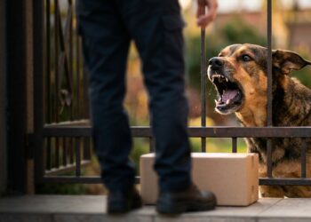 Veterinários alertam: o cachorro que late para o entregador sempre "ganha" a disputa, porque o entregador vai embora depois, e cada entrega reforça o comportamento por mais uma semana