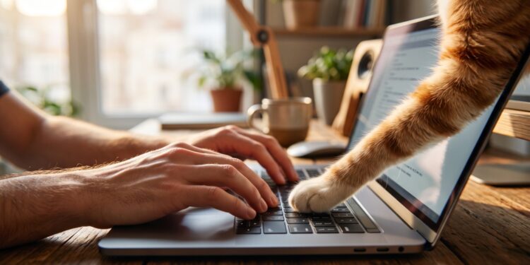 Veterinários explicam por que o gato dorme em cima do teclado e não ao lado, e por que trocar o notebook de lugar não resolve nada