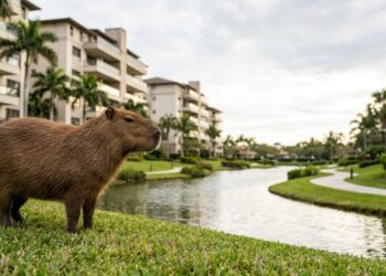 Biólogos do ICMBio explicam por que a capivara virou vizinha de condomínio em cidades brasileiras, qual é a distância mínima segura por causa do carrapato-estrela, e o erro de alimentar que transforma o bando em problema permanente